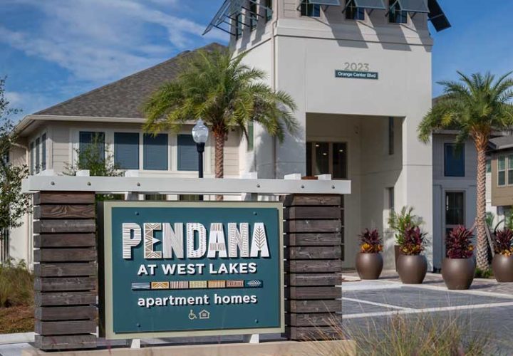 Community signage at Pendana West Lakes - Orlando, FL