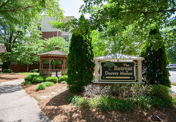 Community signage at The Retreat at Dorsey Manor - Senior Apartments in Marietta, GA