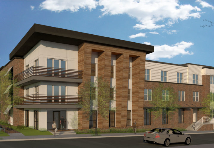 elevation rendering of Quest Commons at Vine City apartments in Atlanta