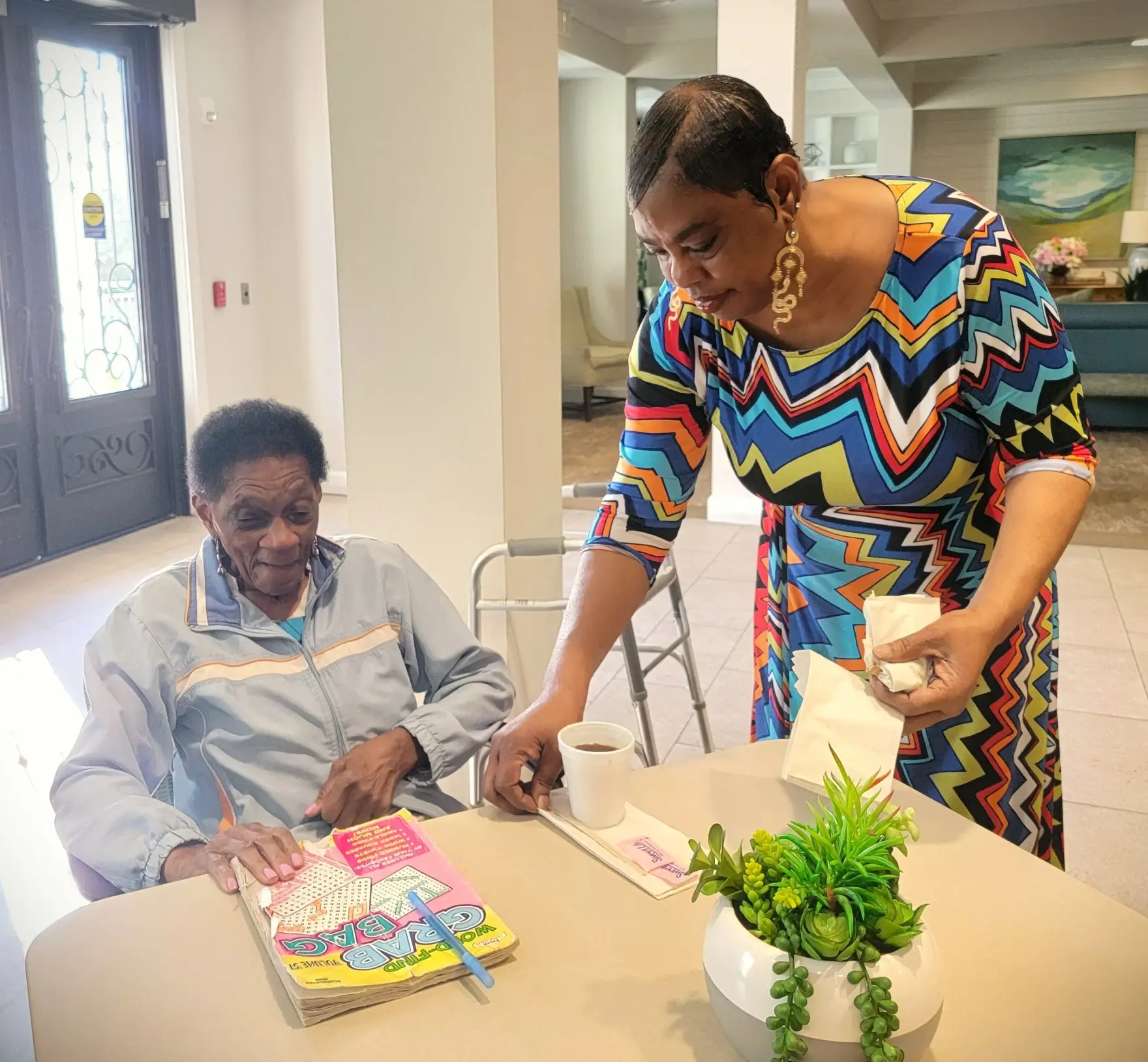 Ms. Sheila Caldwell, a retired mental health counselor, organizes community activities and social events for seniors at Pendana Senior Residences, a community within West Lakes in Orlando.