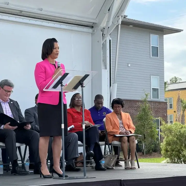 Columbia Residential, in partnership with the Tallahassee Housing Authority, officially cut the ribbon on Columbia Gardens at South City.