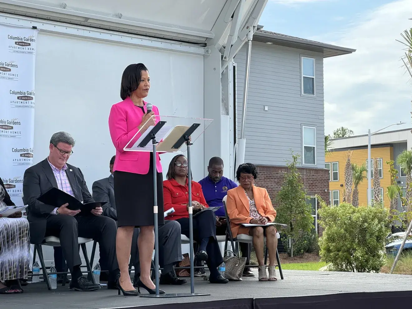 Columbia Residential, in partnership with the Tallahassee Housing Authority, officially cut the ribbon on Columbia Gardens at South City.