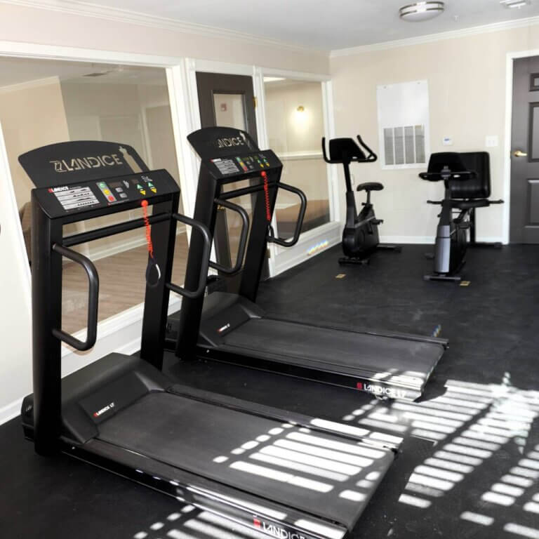 fitness center at Columbia High Point Senior Apartments in Atlanta GA