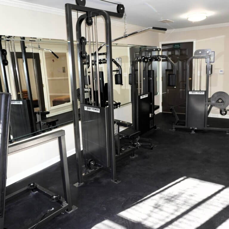 fitness center at Columbia High Point Senior Apartments in Atlanta GA