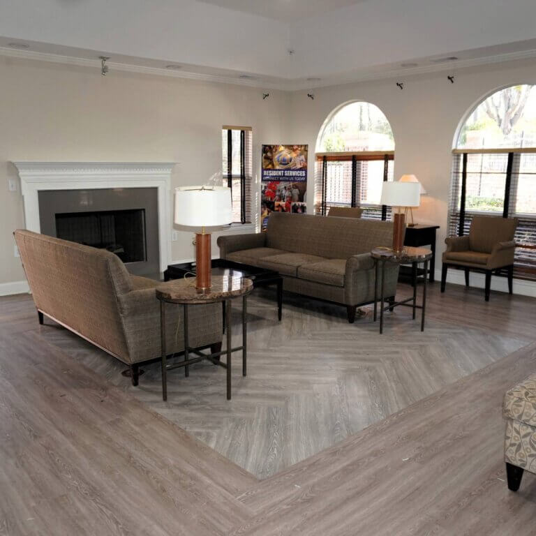 resident lounge at Columbia High Point Senior Apartments in Atlanta GA