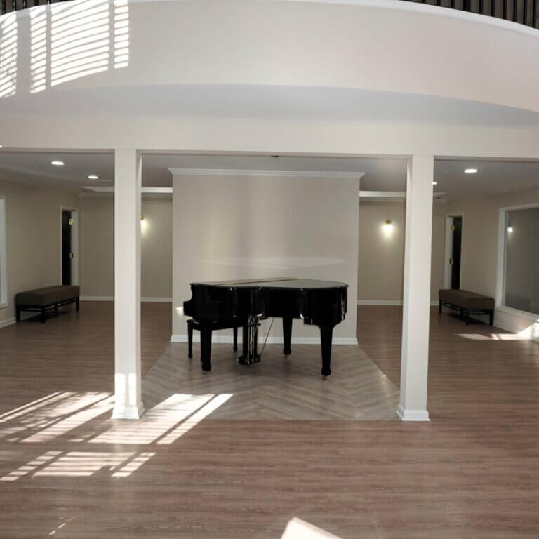 music room at Columbia High Point Senior Apartments in Atlanta GA